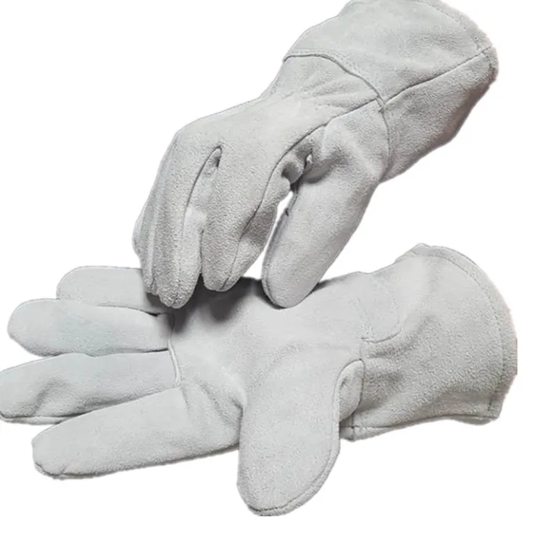 Cowhide Low Temperature Gloves LNG Refueling Station Dry Ice Cold Storage Antifreeze Warmth Protective Liquid Nitrogen Gloves