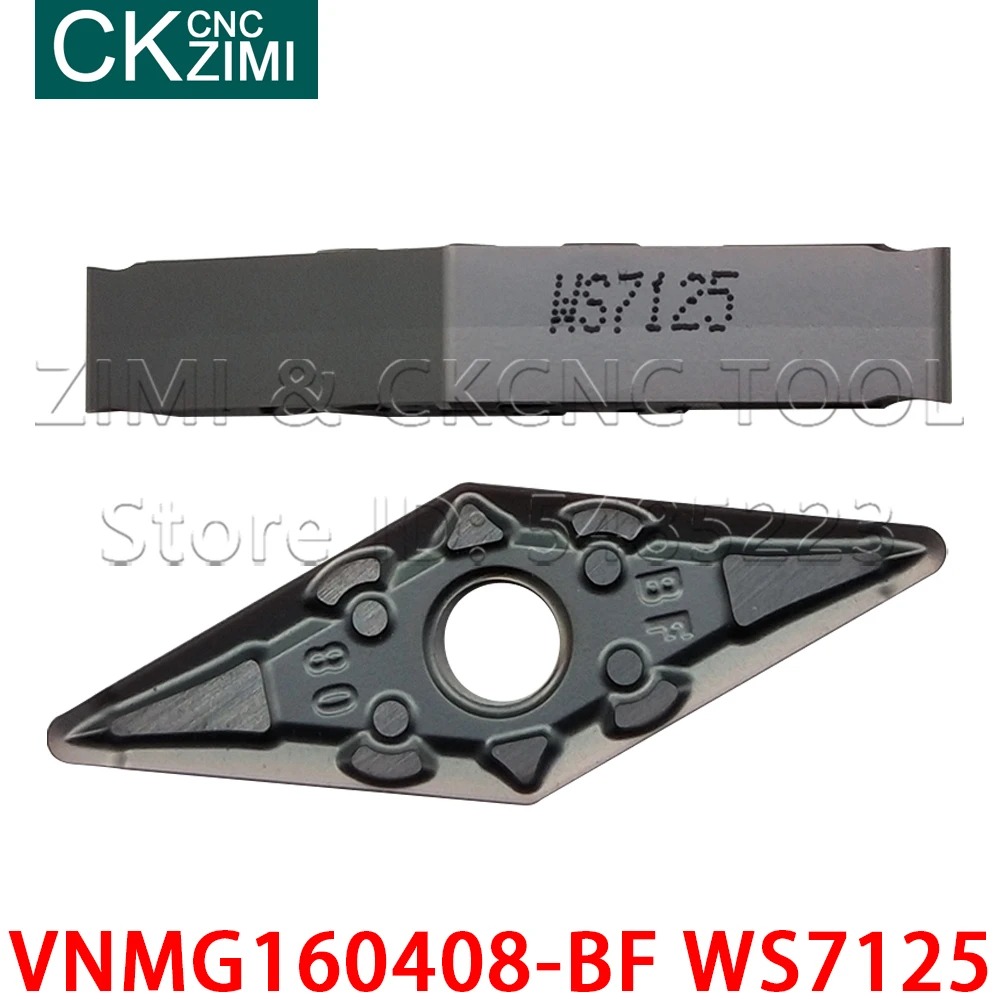 VNMG160404-BF WS7125 VNMG160408-BF WS7125 твердосплавные режущие пластины для токарного станка с ЧПУ высокое качество VNMG для нержавеющей стали