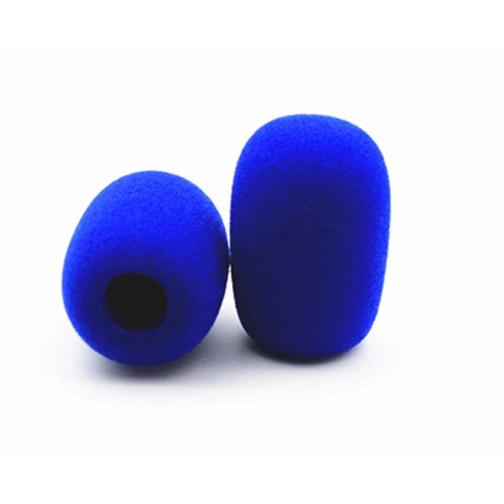 20 Pcs Headset Microphone Windscreens, Foam Microphone Covers Mic Windscreens Windshields for Desktop Mic 11mm Hole 40mm Length