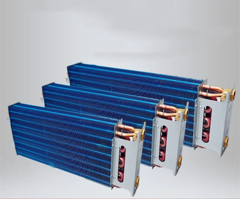 Fan coil surface cooler copper tube Heat exchanger core evaporator Water heating air conditioning aluminum foil radiator
