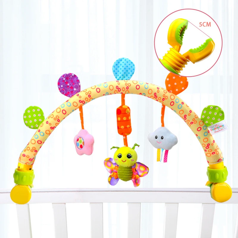 Baby Hanging Toys Stroller Bed Crib For Tots Cots Rattles Seat Plush Stroller Mobile Gifts Animals Rattles Educational Baby Toys