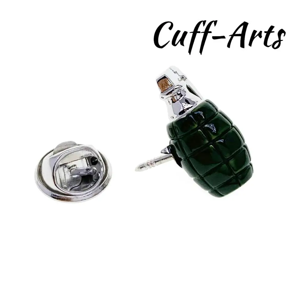 دبابيس طية صدر السترة للرجال ، شارات قنبلة خضراء ، دبابيس عصرية ، دبابيس جديدة ، أزرار أكمام P10386