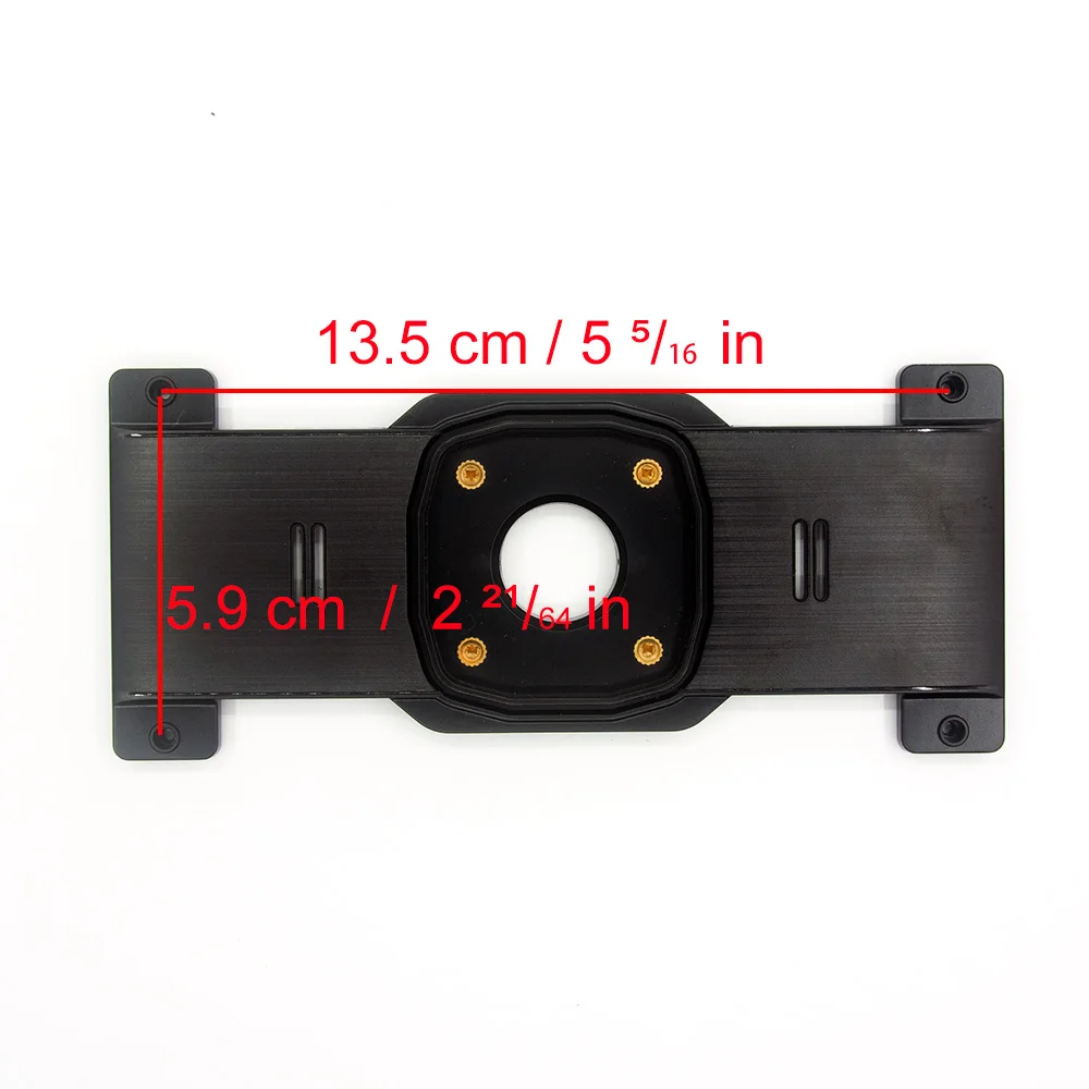 Rear View Mirror Backplate Panel + Mirror Dash Cam Bracket Mount Arm for Car DVR Instead of Strap, with 13.5 x 5.9cm Backuplate