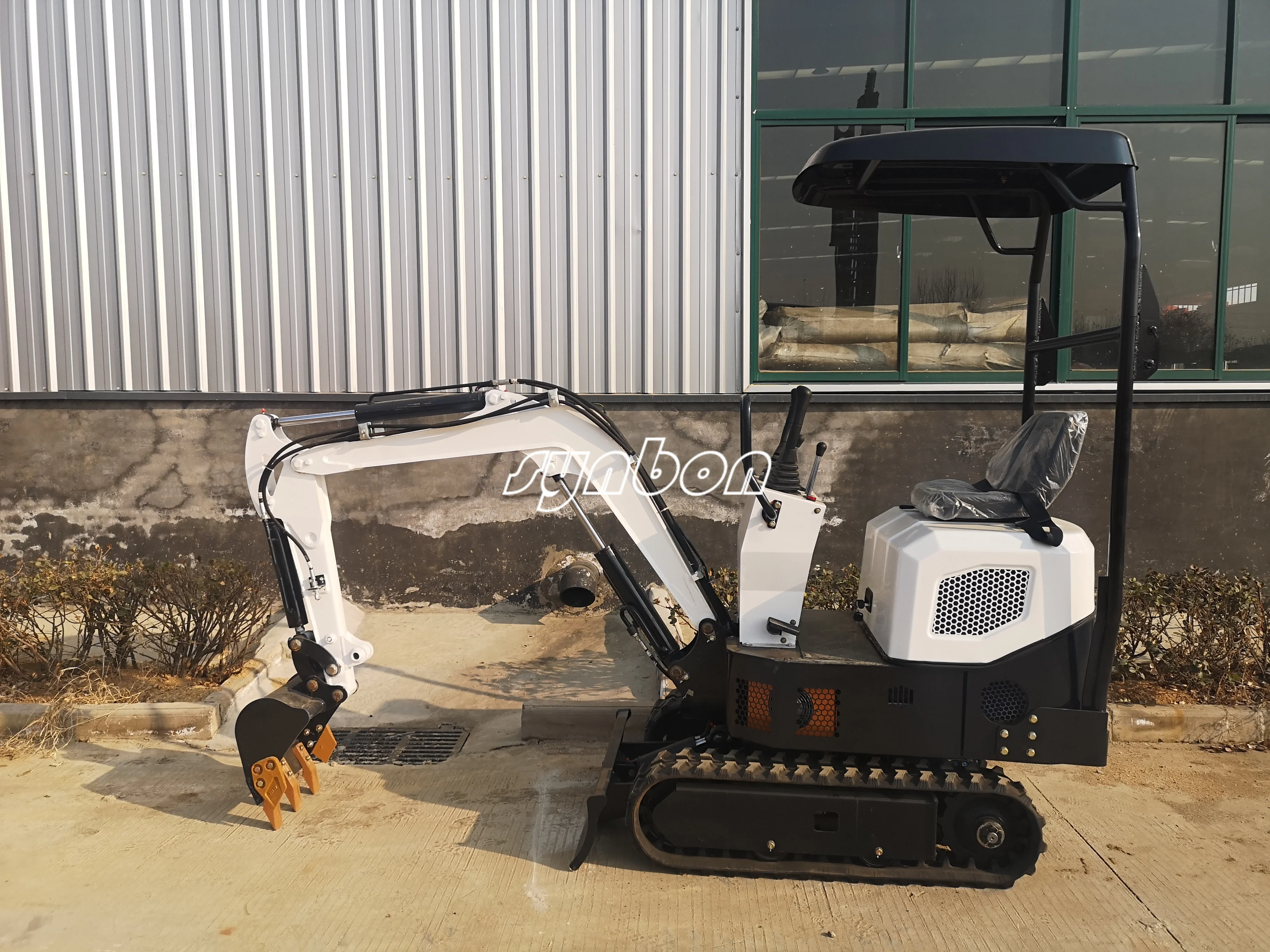 SYNBON Mini Digger Digging Machine 0.9Ton Micro Crawler Excavator