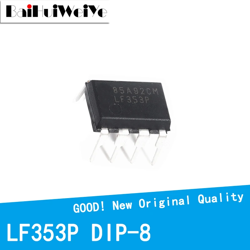 10PCS/LOT LF353P LF353 LF353N 353P DIP-8 Dual Channel Operational Amplifier Chip New Good Quality Chipset