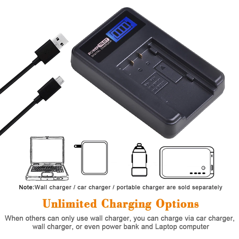 1Pcs 3900mAh VW-VBT380 VBT380 VW-VBT190 VBT190 Battery + LCD USB Charger for Panasonic HC-VXF999, HC-VXF990, HC-VX870, HC-VX989