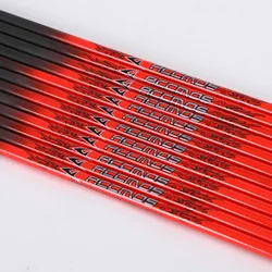 12pcs ACCMOS 32/33 inch Spine 300 340 400 500 600 700 800 ID 6.2/4.2mm Pure Carbon Arrow Shafts for Archery Hunting/Shooting