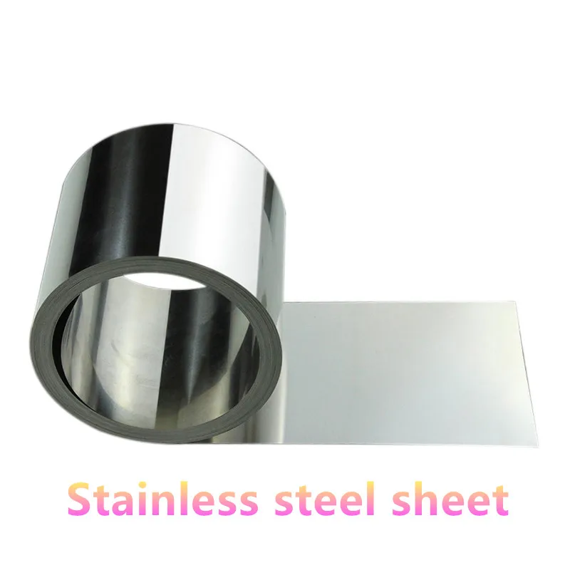 Stainless Steel 304 Strip 0.2 ~ 0.5mm Thickness Steel Sheet Thin Steel Plate Corrosion Resistance Customizable Specifications