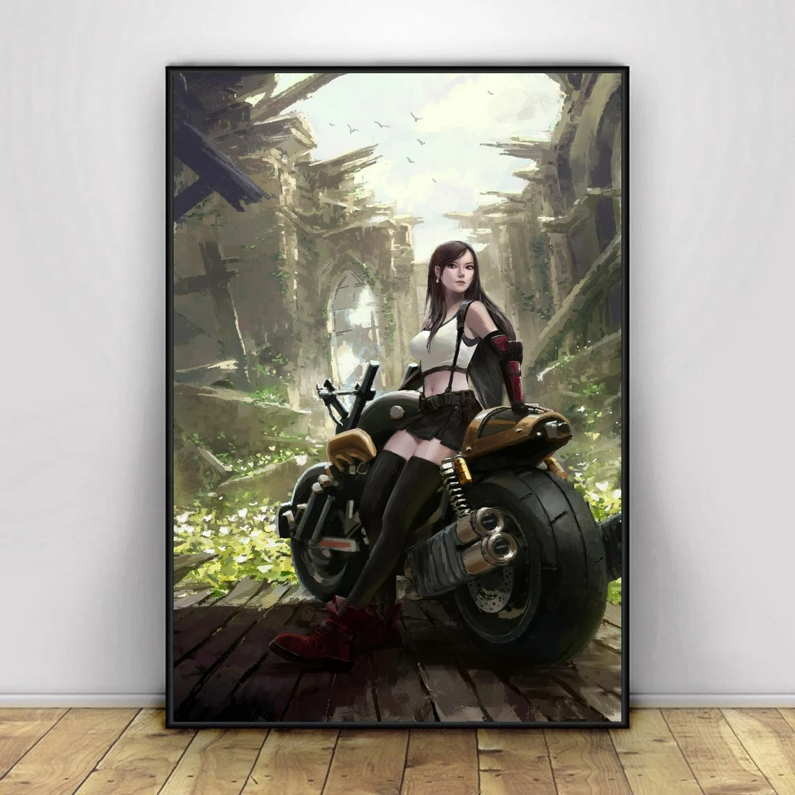 Final Fantasy VII Tifa Video Game Poster PC,PS4,Exclusive Role-playing RPG Game Canvas Custom Poster Alternative