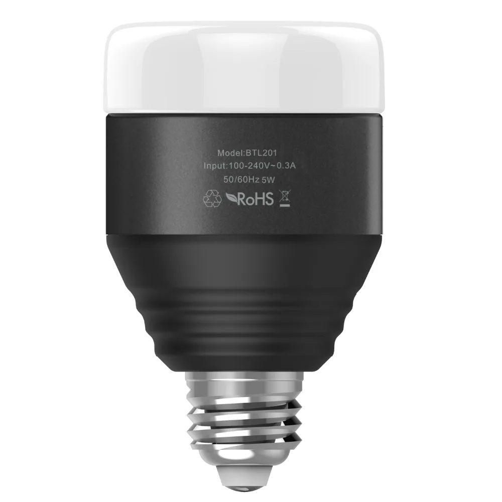 MIPOW-bombilla LED inteligente E26/E27, lámpara mágica regulable con Bluetooth, Control por aplicación, RGB, varios colores