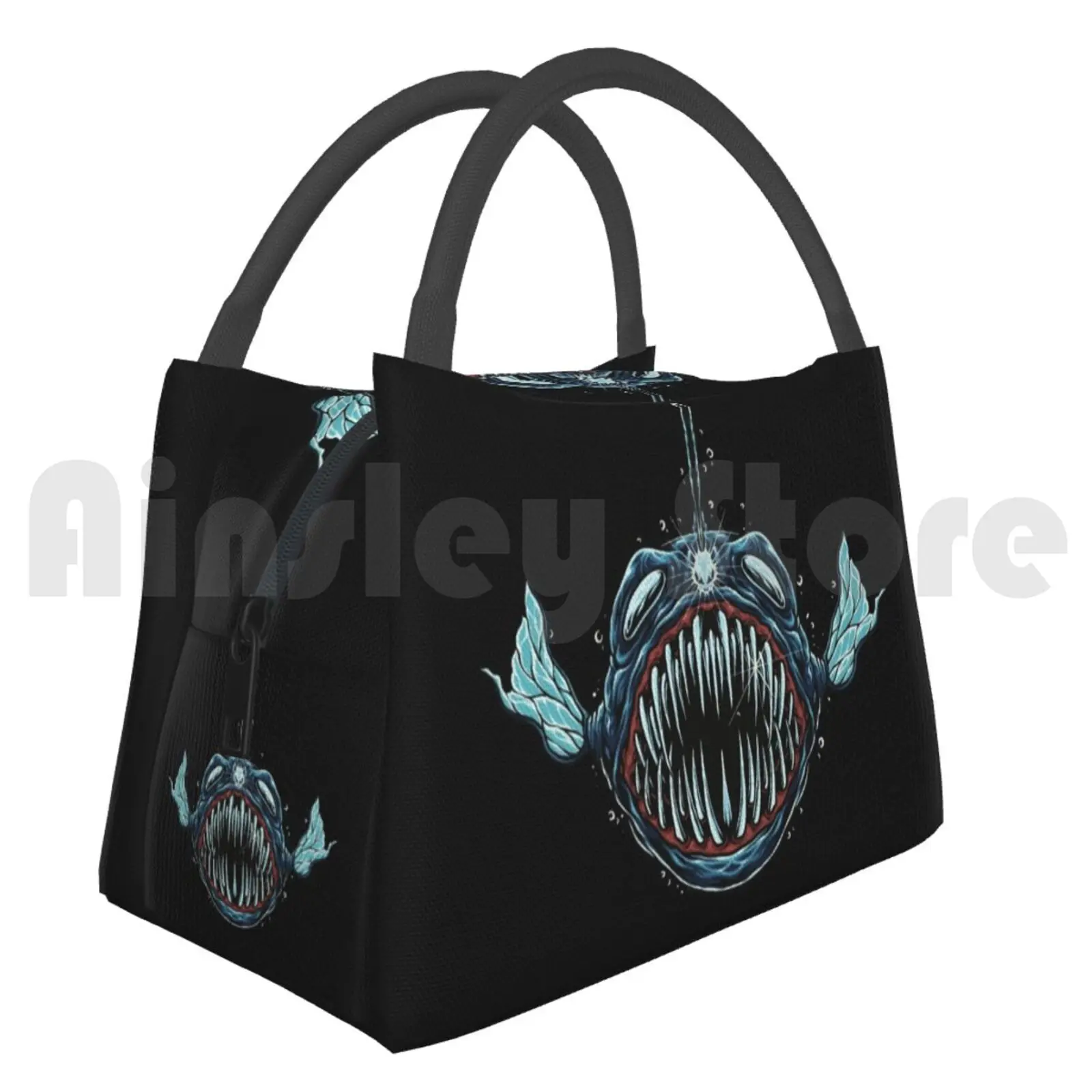 

Cooler Lunch Bag Picnic Bag Angler Angler Fish Marine Aqua Aquatic Sea Ocean Deep Attack Exotic Fishing Fisher