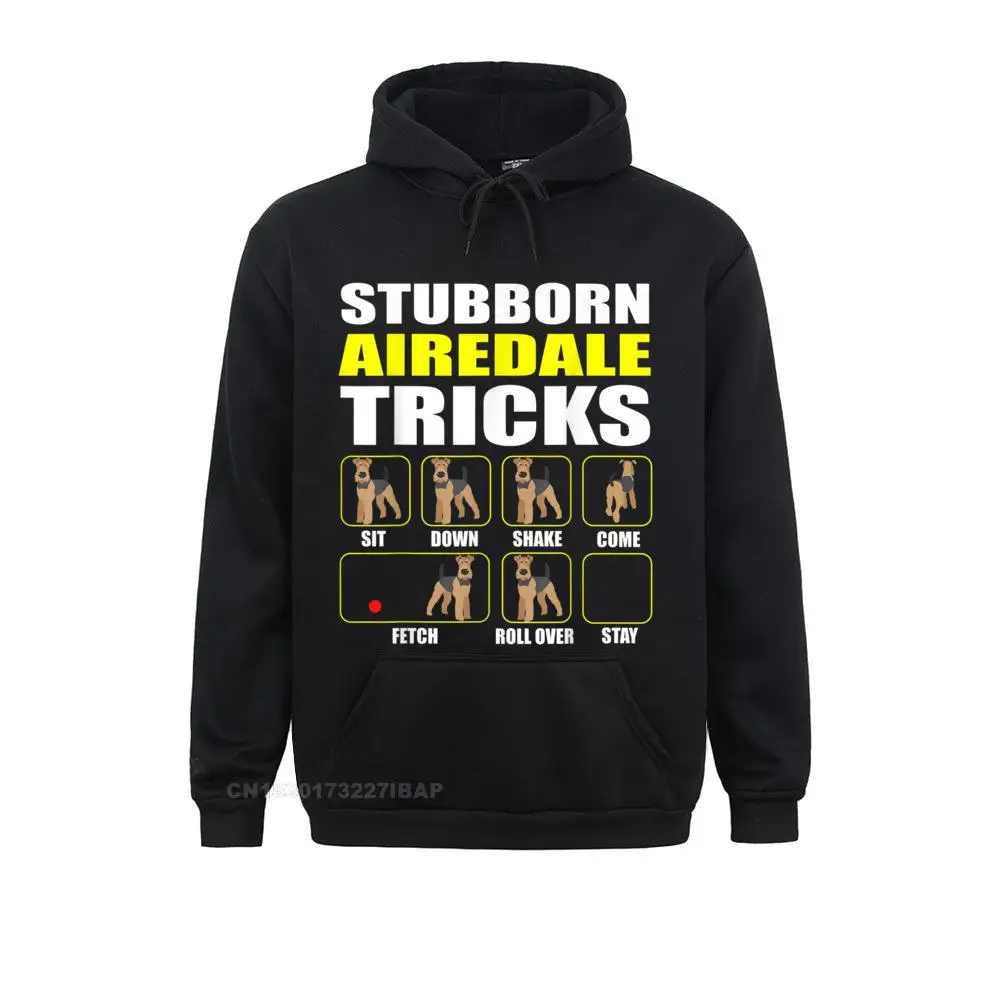 Stubborn Airedale Tricks Oversized Women's Sweatshirts Long Sleeve Hoodies Chinese Style Sportswears