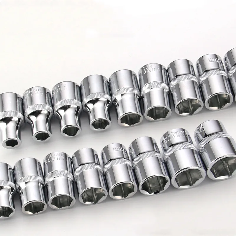 Chave de soquete dupla endmão 1/2, ferramenta de reparo automático, remoção de caixa, carrinho de ferramenta padrão 4-14mm, chave de catraca