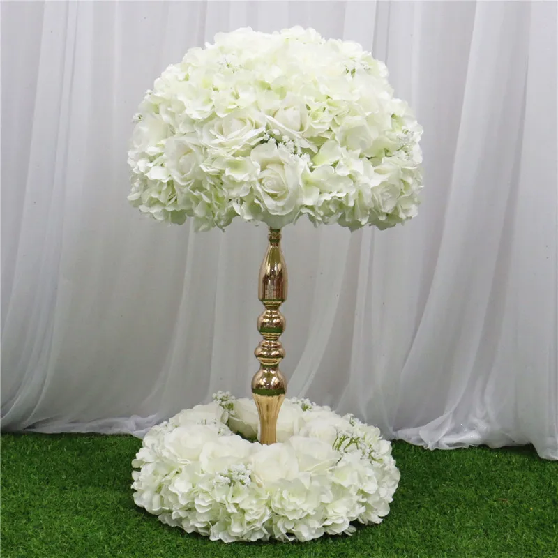 Customize 35/40/50CM Gypsophila Hydrangea Rose Artificial Flower Ball Garland Wreath Party Wedding Centerpieces Table Decoration