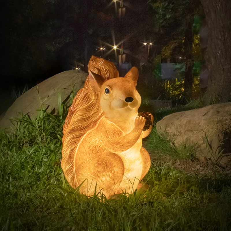 Outdoor Simulation Squirrel Lamp Garden Lighting Lawn Lamp Courtyard Scenic Spot Landscape Lamp Project Lamp
