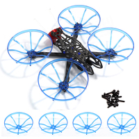 4PCS/Set Four-axis 3 inch Propeller Protection Ring Anti-collision Cover for Indoor RC Drone 1104 1105 1106 Brushless Motor Part
