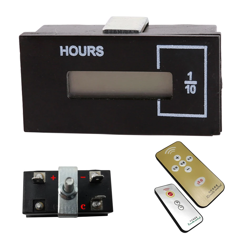 

Wooeight 1Pc Hourmeter Hour Meter Counter Timer For CAT SANY XCMG Car Generator Diesel Gasoline Petrol Engine Excavator