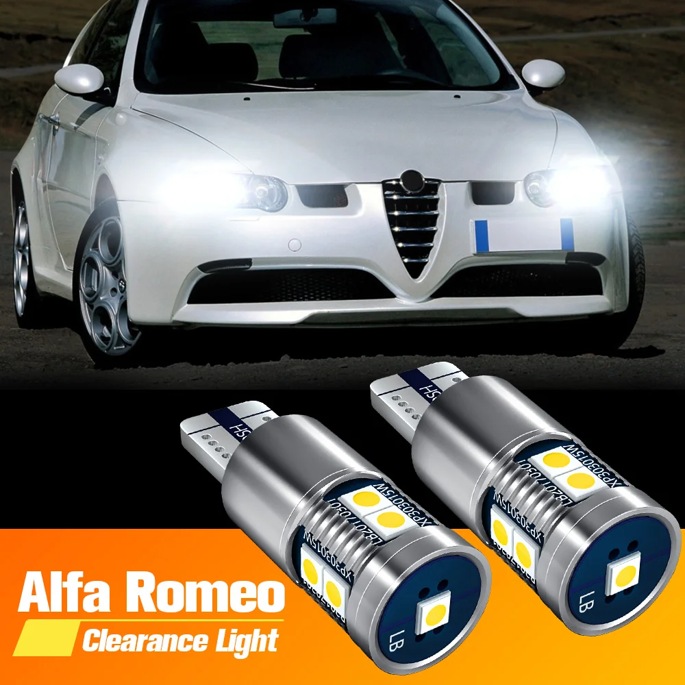 2pcs LED Clearance Light Parking Bulb Lamp W5W T10 194 Canbus For Alfa Romeo 145 146 147 GTV Spider 159 Brera 2006-2010
