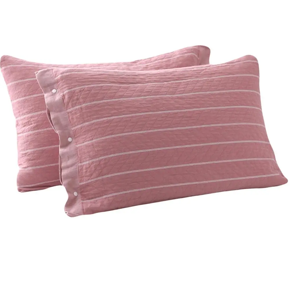 Pillowcase Muslin Cotton Pillow Case All Covered With High-Grade Breathable Pillowslip Bedding 50*75cm A Pair