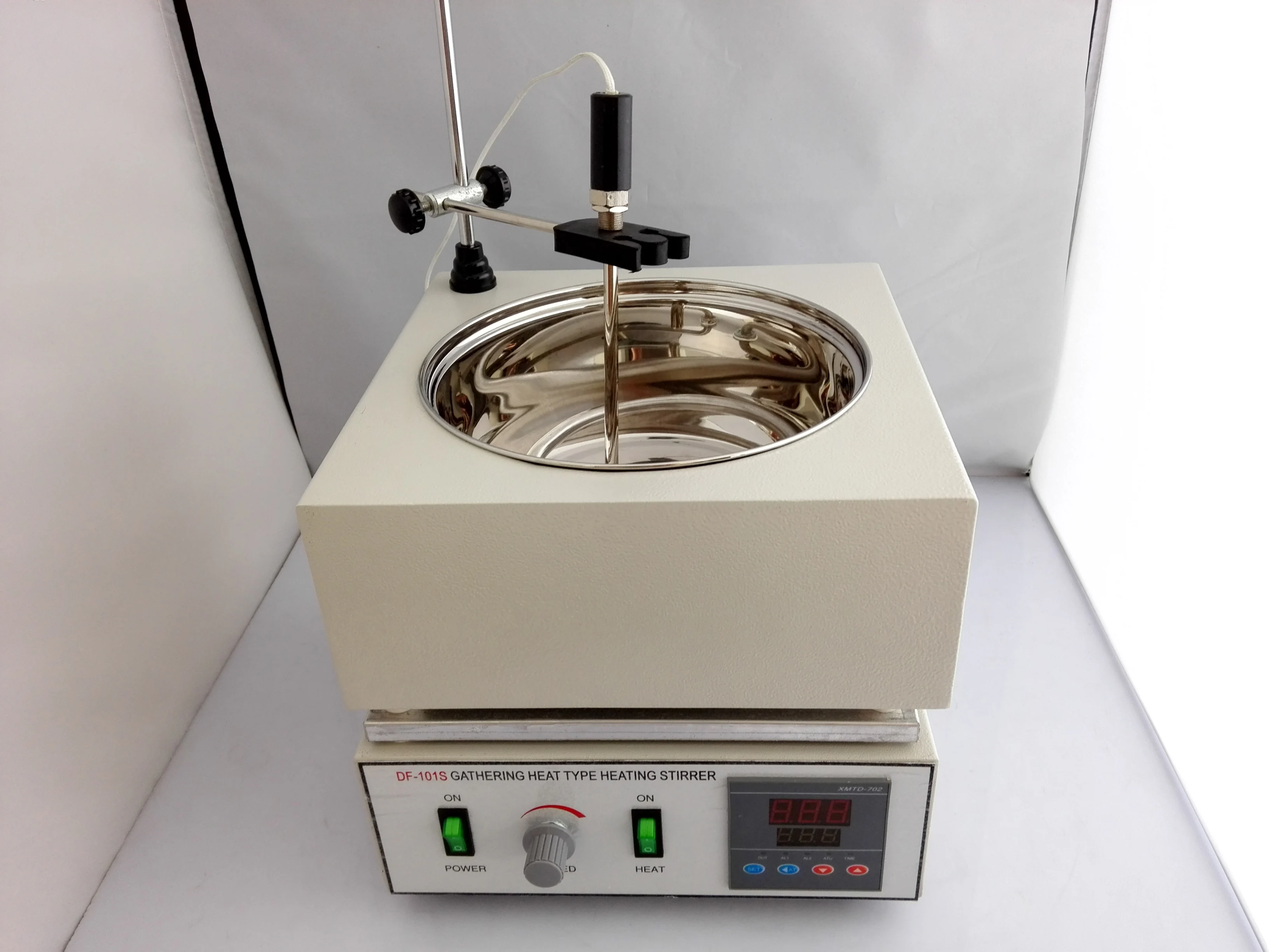 Controle de Temperatura Agitador Aquecimento Magnético Display Digital Termostática Agitador Magnético Df101b