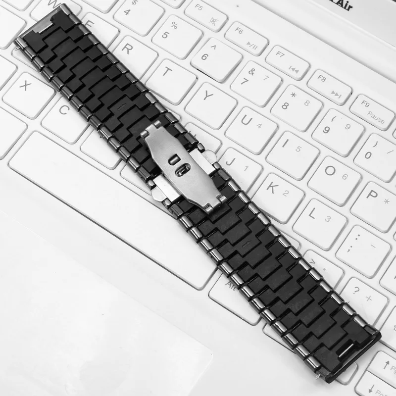 Quality Ceramic watchband 27mm 35mm black strap Replacement belt for Black Diamond series men\'s bracelet