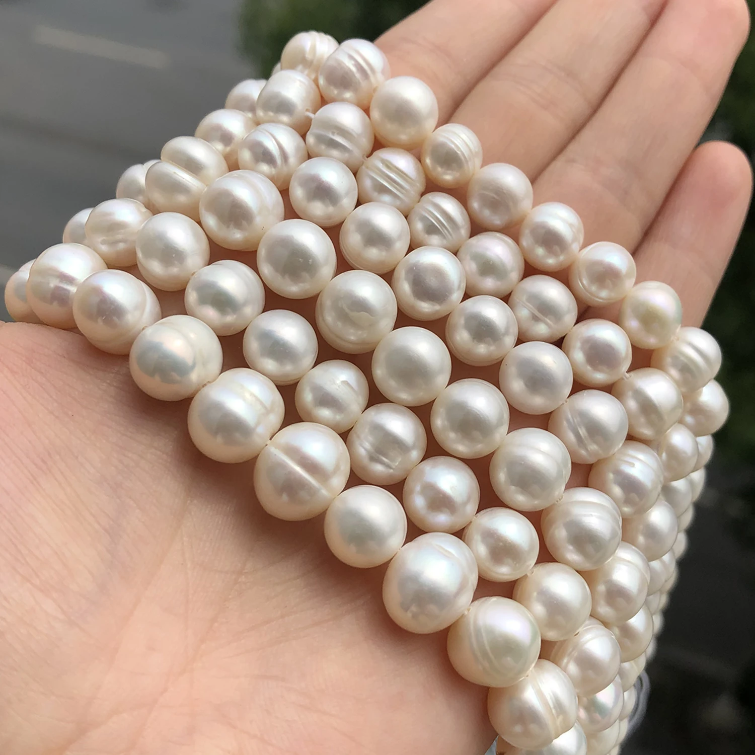 5-11mm Natural Freshwater Pearl Round Spacer Bead For Jewelry Making DIY Charms Earrings Bracelets Necklaces Supplies 15\