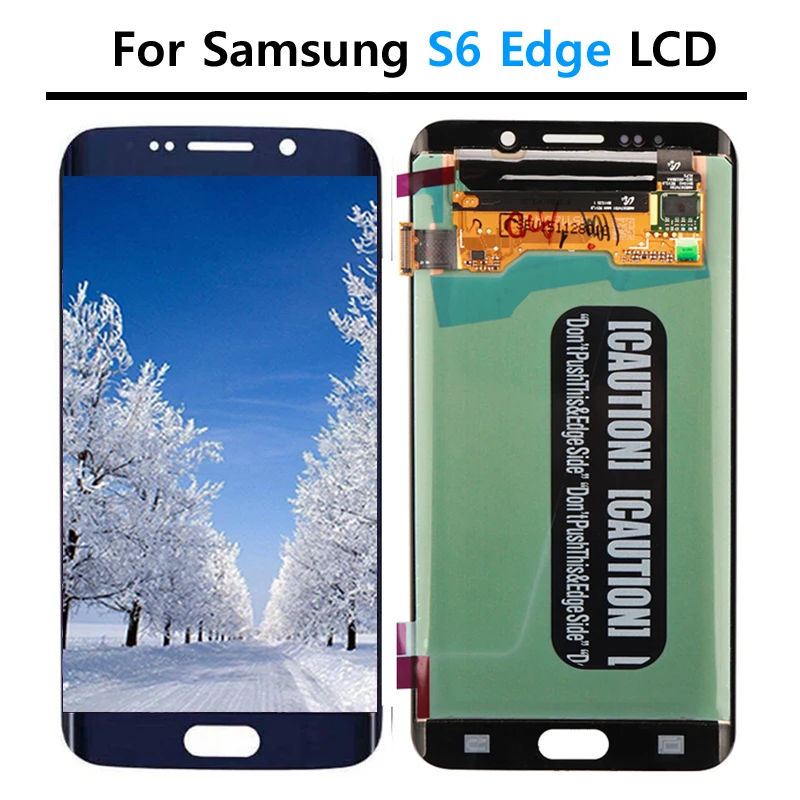 Tested S6 edge LCD For Samsung S6 edge G925F LCD Display Touch Screen Digitizer Assembly Replacement Repair Parts