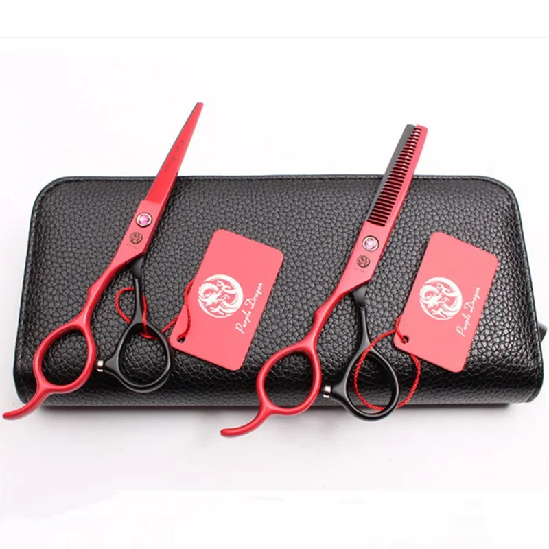 

Purple dragon left hand scissors hair scissors hair scissors 5.5 inch 6.0 inch flat cut teeth cut thin