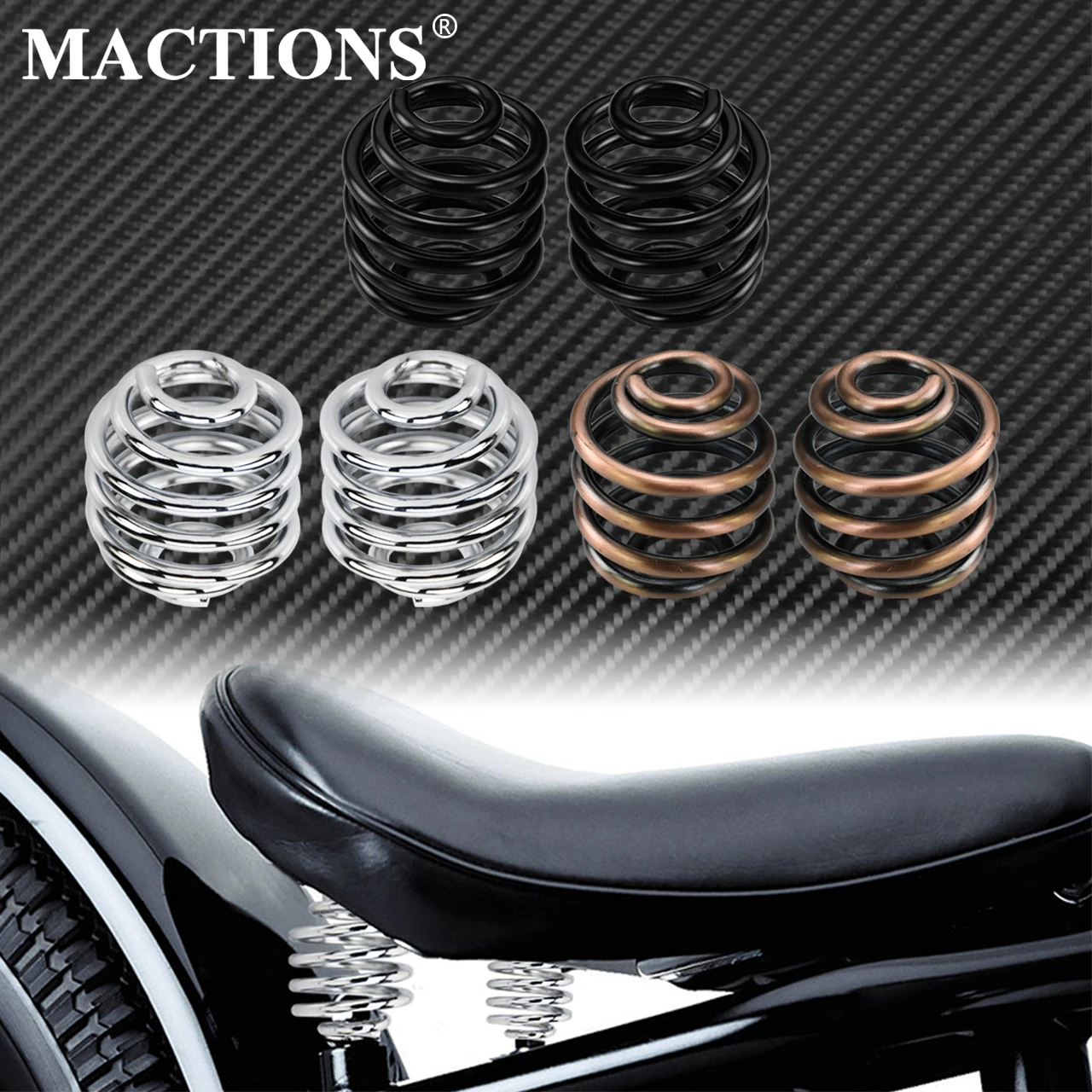 Motorcycle Solo Seat Springs Mounting Saddle Seat Spring Hardware Mount For Harley Sportster XL 883 Dyna Fatboy Bobber Custom