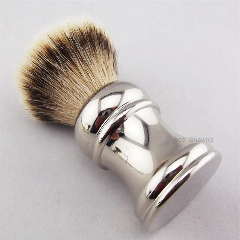 Silvertip/Finest Badger Hiar Shaving Brush Holder Stainless Metal Handle Stand Mens Beard Kits