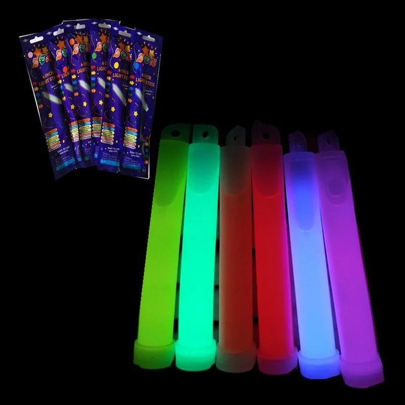 Gempa Bumi Kelangsungan Hidup Besar 6-Inch Kimia Glow Stick Sinyal Stick Luminous Stick Kemasan Individu