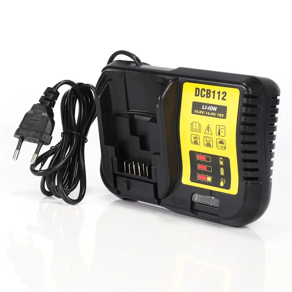 DCB112 DCB118 Lithium Battery Charger For dewalt 10.8V 12V 14.4V 18V 20V DCB206 DCB205 DCB204 DCB203 DCB120,DCB107 DCB115 DCB105