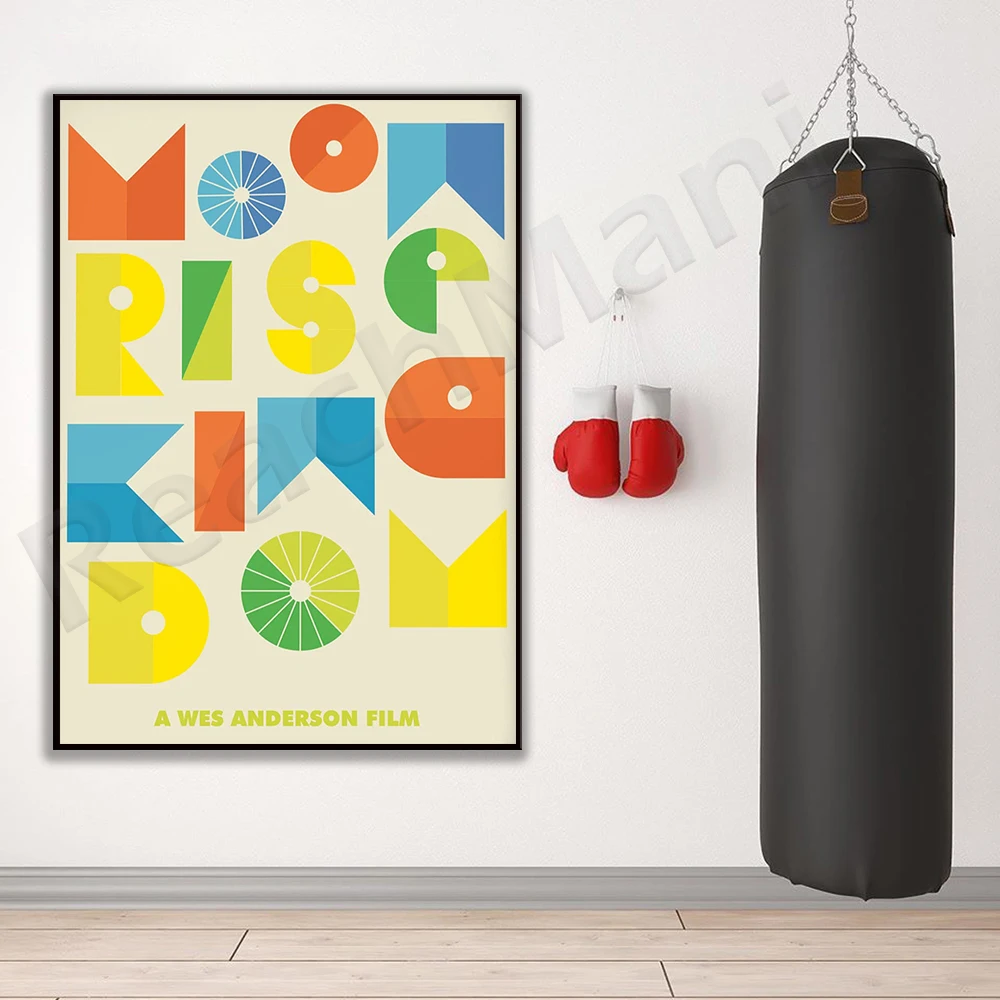 Wes Anderson Moonrise Kingdom Movie Poster Typography Printing Decoration