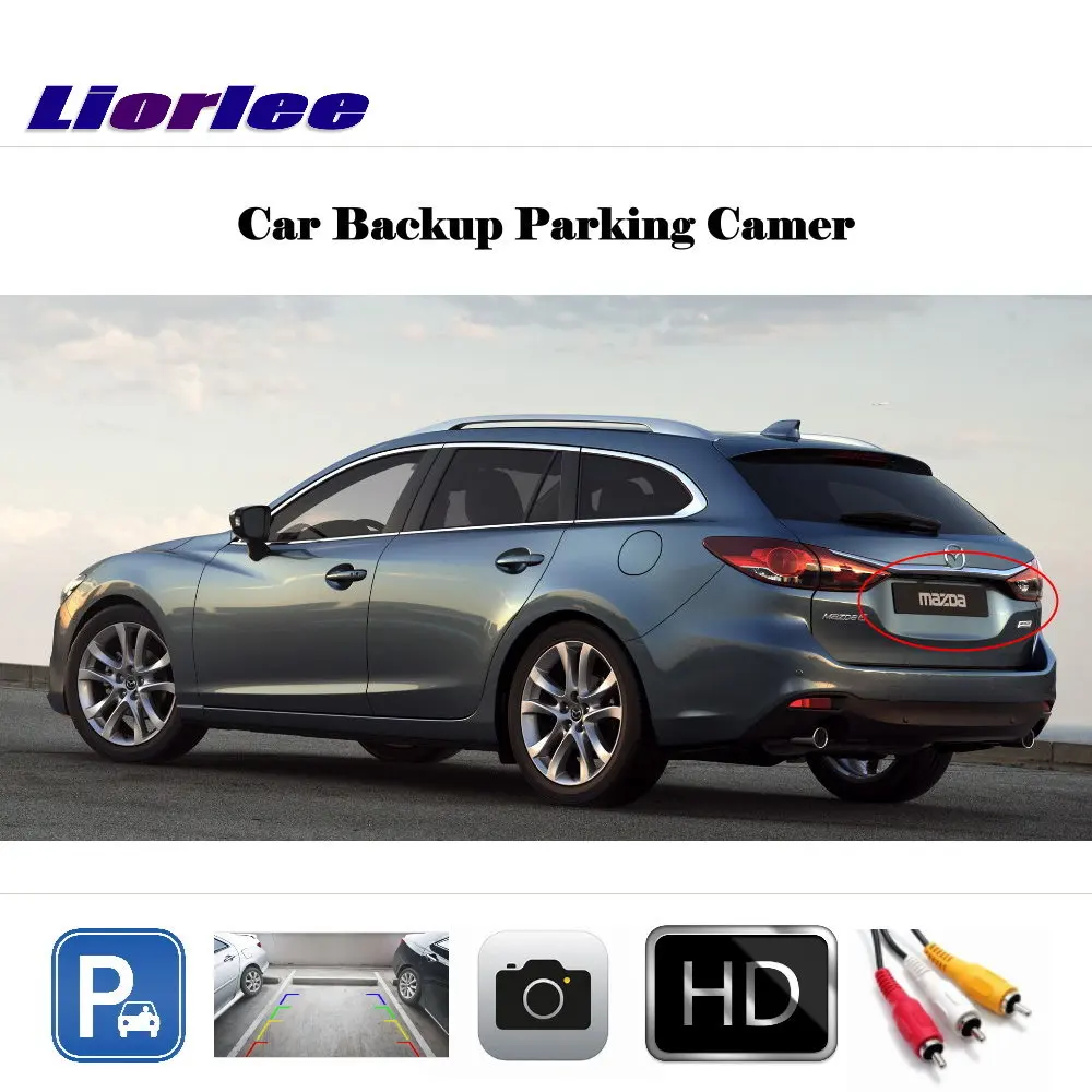 For Mazda 6 Atenza Sedan 2013-2018 Car Reverse Rearview Camera (6V) Original Screen HD CCD Backup Parking CAM