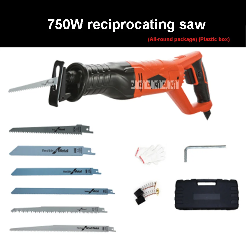 

DW-11516 Multifunctional Woodworking Saw Portable Reciprocating Saw Wood Cutting Saw Electric Wood/Metal Saws 220V 750W 2700rpm