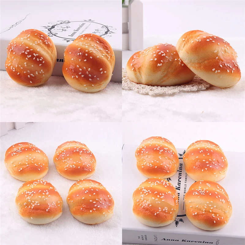 8cm Kawaii Squishy Buns Toast Bread Cartoon Soft Kids Toy Cellphone Straps