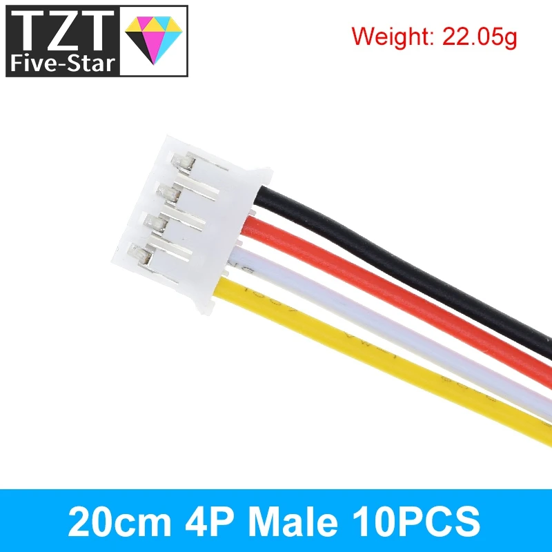 10 Stück 5 Paar Micro JST PH 2.0 2P 3P 4P 5P 6PIN Stecker-Buchsen-Verbinder mit Kabeln 20CM+20CM für Arduino MP3 – Detail 20