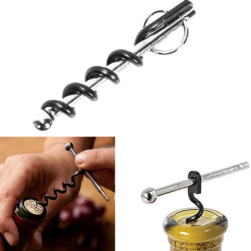 Opener Mini Wine Corkscrew Multifunctional Bottle Opener Portable Stainless Steel Keychain Opener Bottle Opener Kitchen Tools