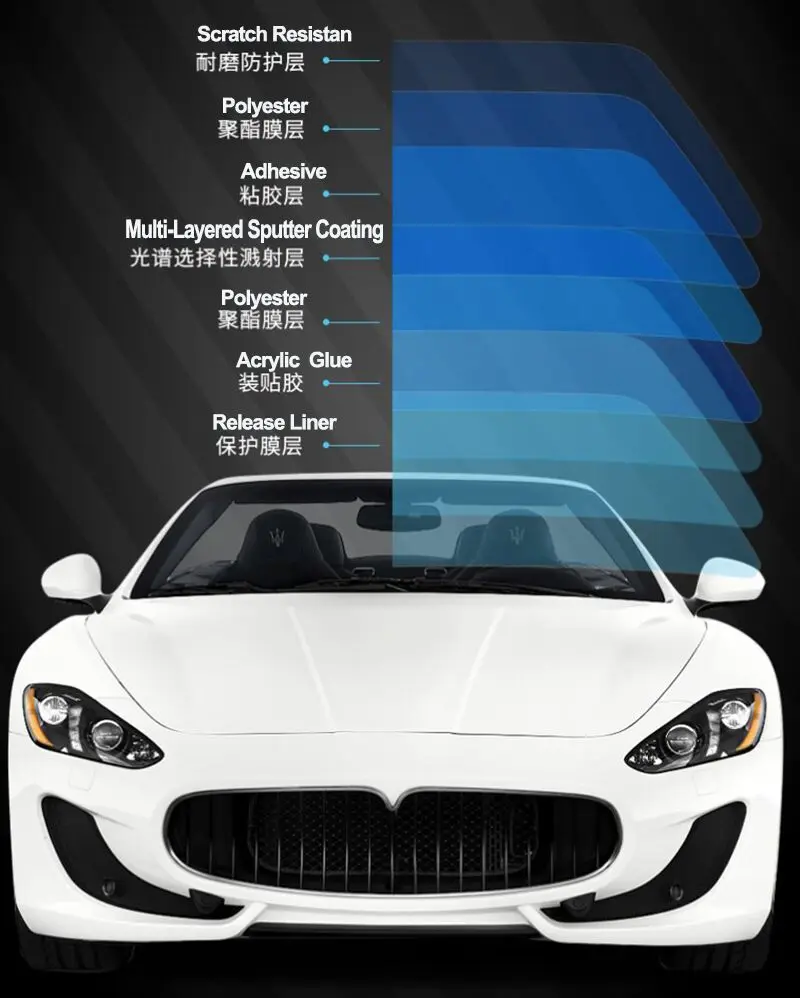 

Sunice 35%VLT 99%UV 96IR Magnetron Sputter window tint film Auto Car Home High Thermal Insulation solar tint 1.52x3m