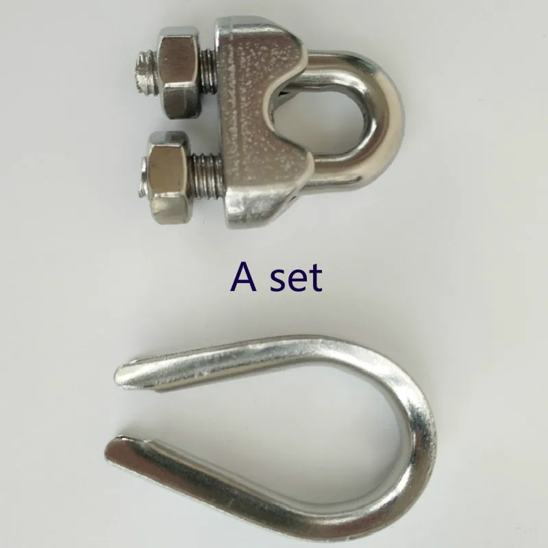 Wire Locks Stainless Steel Rings Joints, Double Hole Attachment Sleeves, Iron Chains, Metal Buckle, Gym, DIY, Homemade Accessor