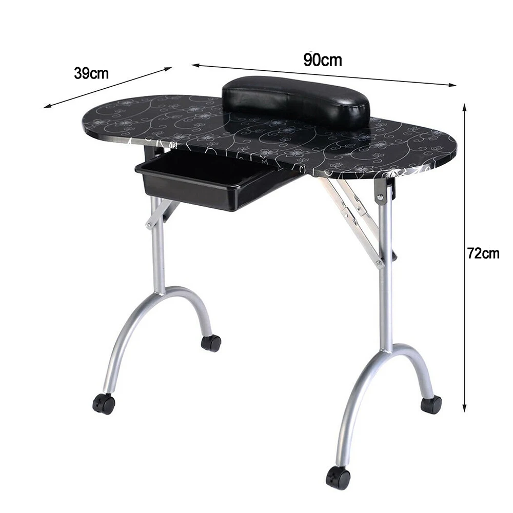 Professional  Folding Manicure Nail Table Roiling Tattoo Salon Beauty  Furniture Manicura Nail Desk Station