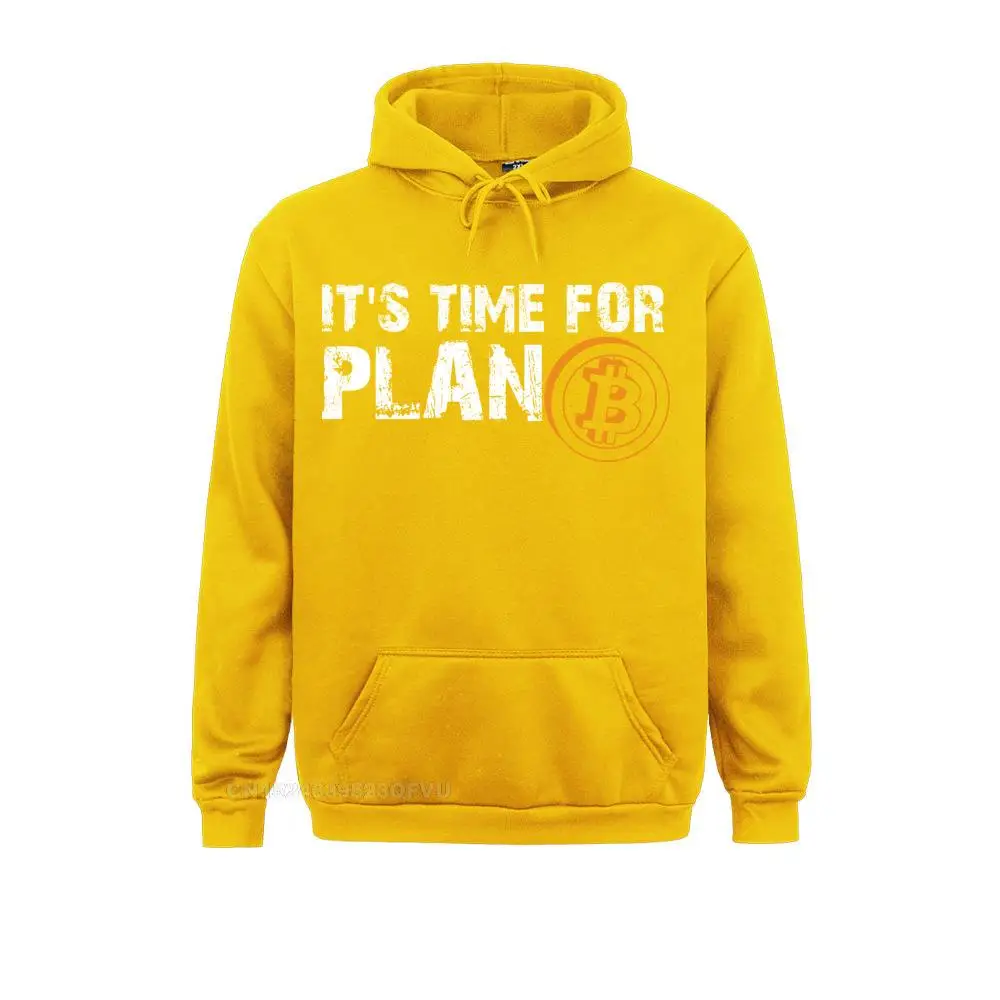 Men's It's Time For Plan B Bitcoin Btc Crypto Currency Pullover Hoodie Cryptocurrency Blockchain Christmas Men Drop Ship