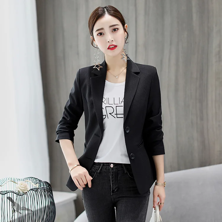 

White Female Blazer Spring Autumn Coat Elegant Ladies Blazers Formal Jackets for Women Kurtka Damska X638RXBS KJ3912