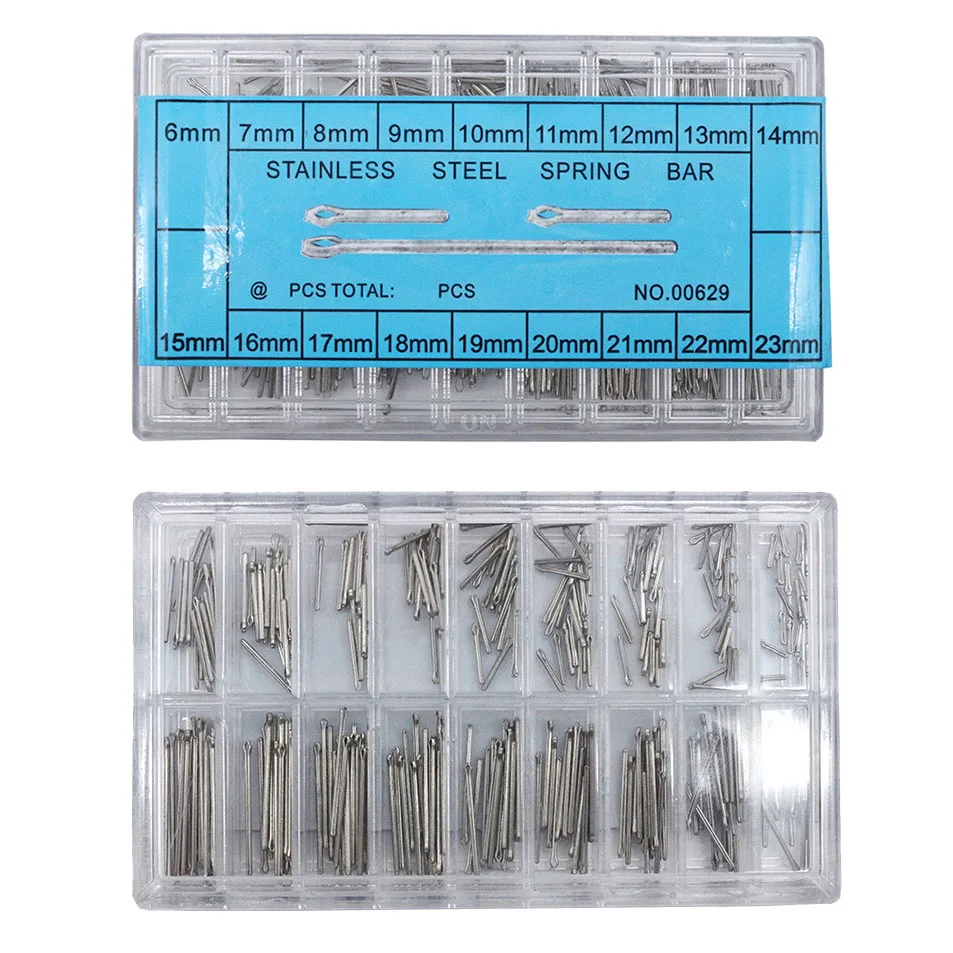 360 Watch Band Link Pins Watch Strap Links Beads Split Pin Connect Bar Hairpin Pin 13- 19 20 21 22 23mm Watchmaker Repair Tool