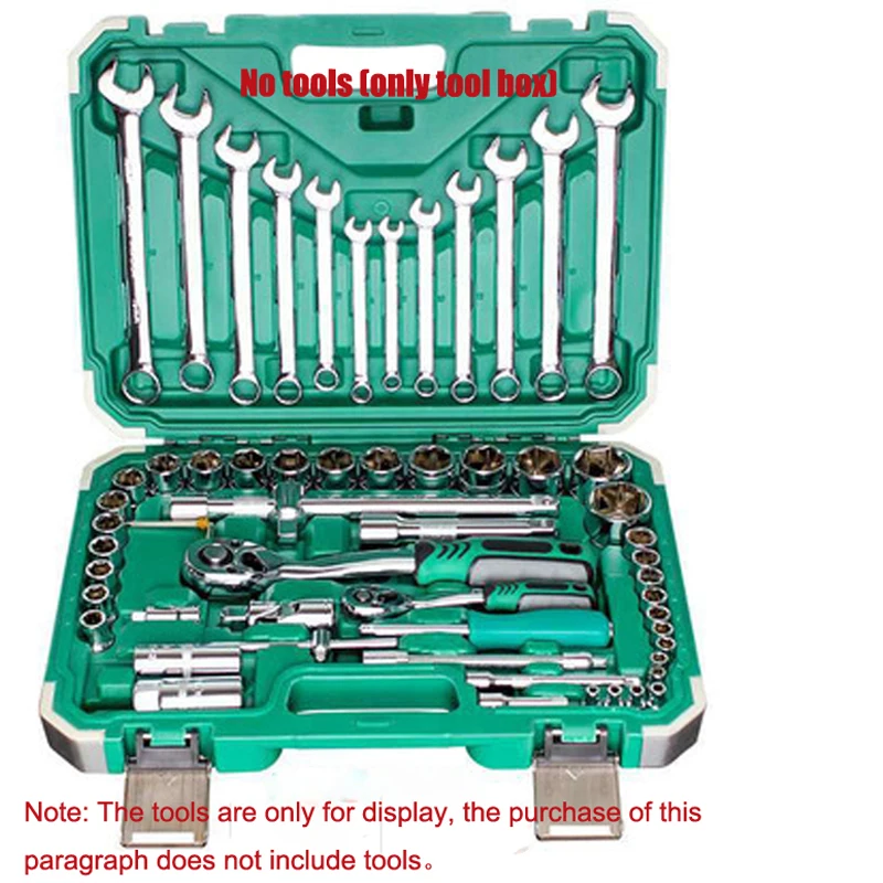 1Pcs Hardware Tool Empty Box Socket Set Storage Box Ratchet Wrench Set Storage Box for Placement Of Auto Repair Tools