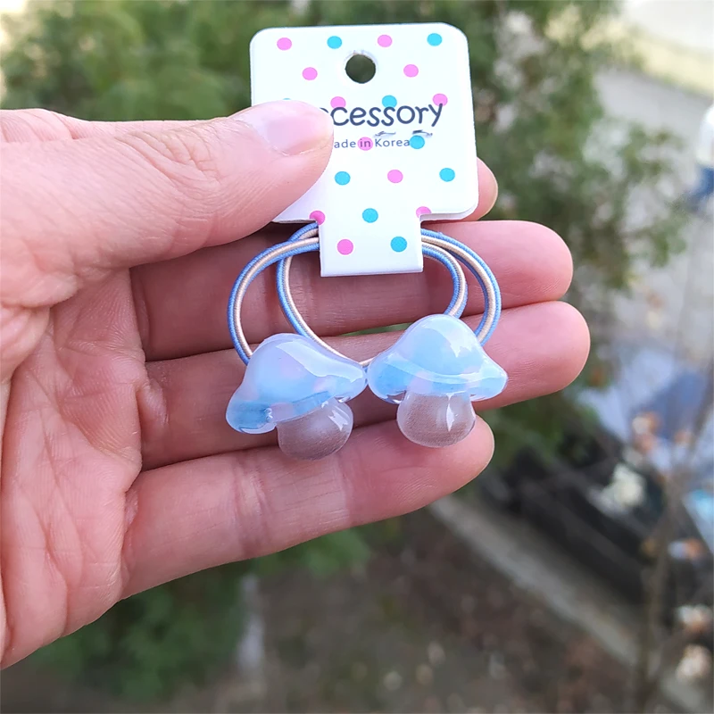 2 pz nuovo carino pesca fungo principessa copricapo cartone animato bambini fasce per capelli elastici corde per bambini accessori per ragazze