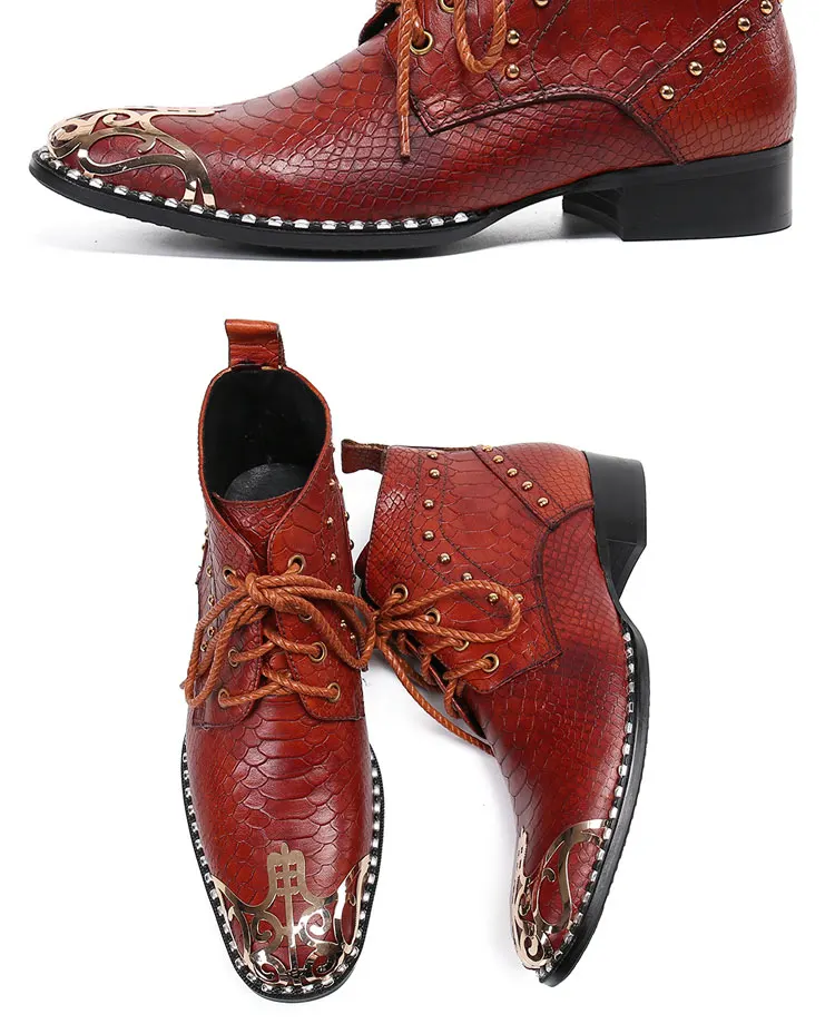 Sommer Mann spitz Frenulum Schuhe Kleid Stiefel Modell Show Schuhe Bankett Party personal isierte Rindsleder heiraten Herren schuhe – Detail 7