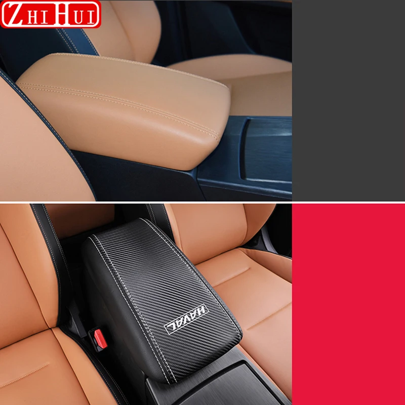 For GWM HAVAL Jolion 2024 2023 2022 2021 Car Styling Interior Armrest Anti-dirty Pad Cover Sticker PU Leather Cover Accessories