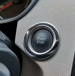 Car Decoration  Accessories Stainless Steel Fit For Renault DUSTER One-Button Start Button Decorative Ring 2018-2023