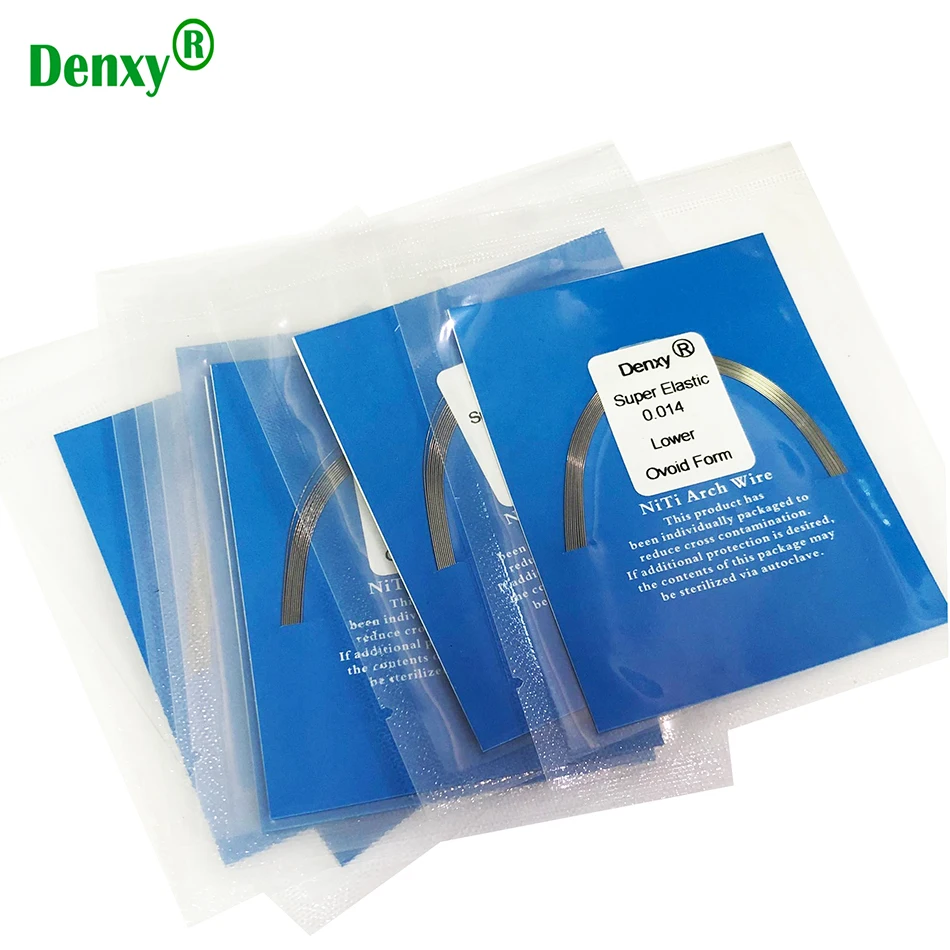 Denxy Dental 100pc High Quality Niti Archwire Super Elastic Niti Wire Orthodontic Niti Dental Nitinol wires Orthodontic wire